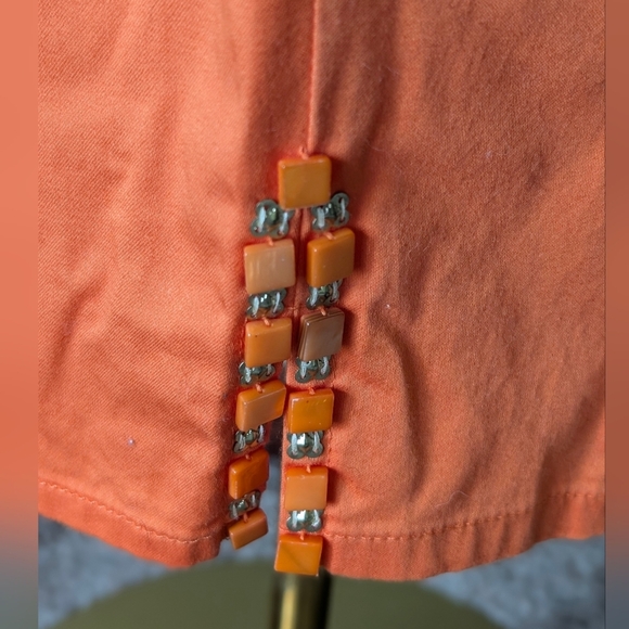 Ruby Rd. Women's Size 10P Orange Pedal Pushers Pants - Picture 7 of 11